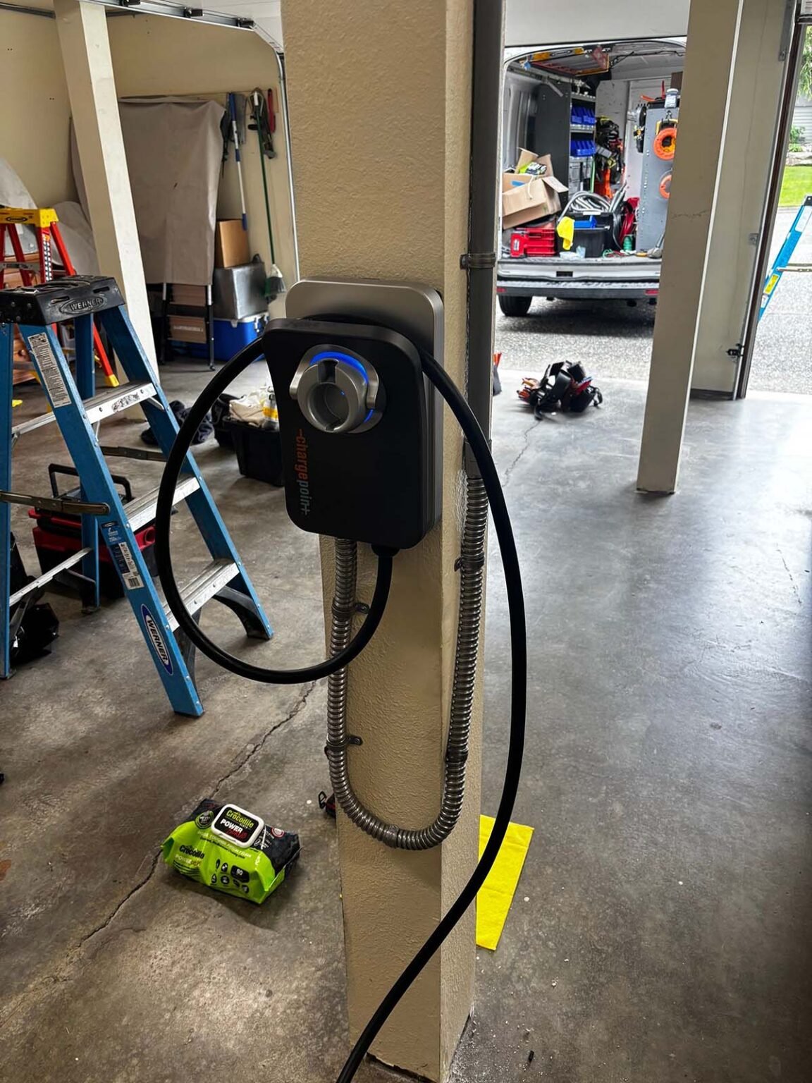 Emporia EV charger install