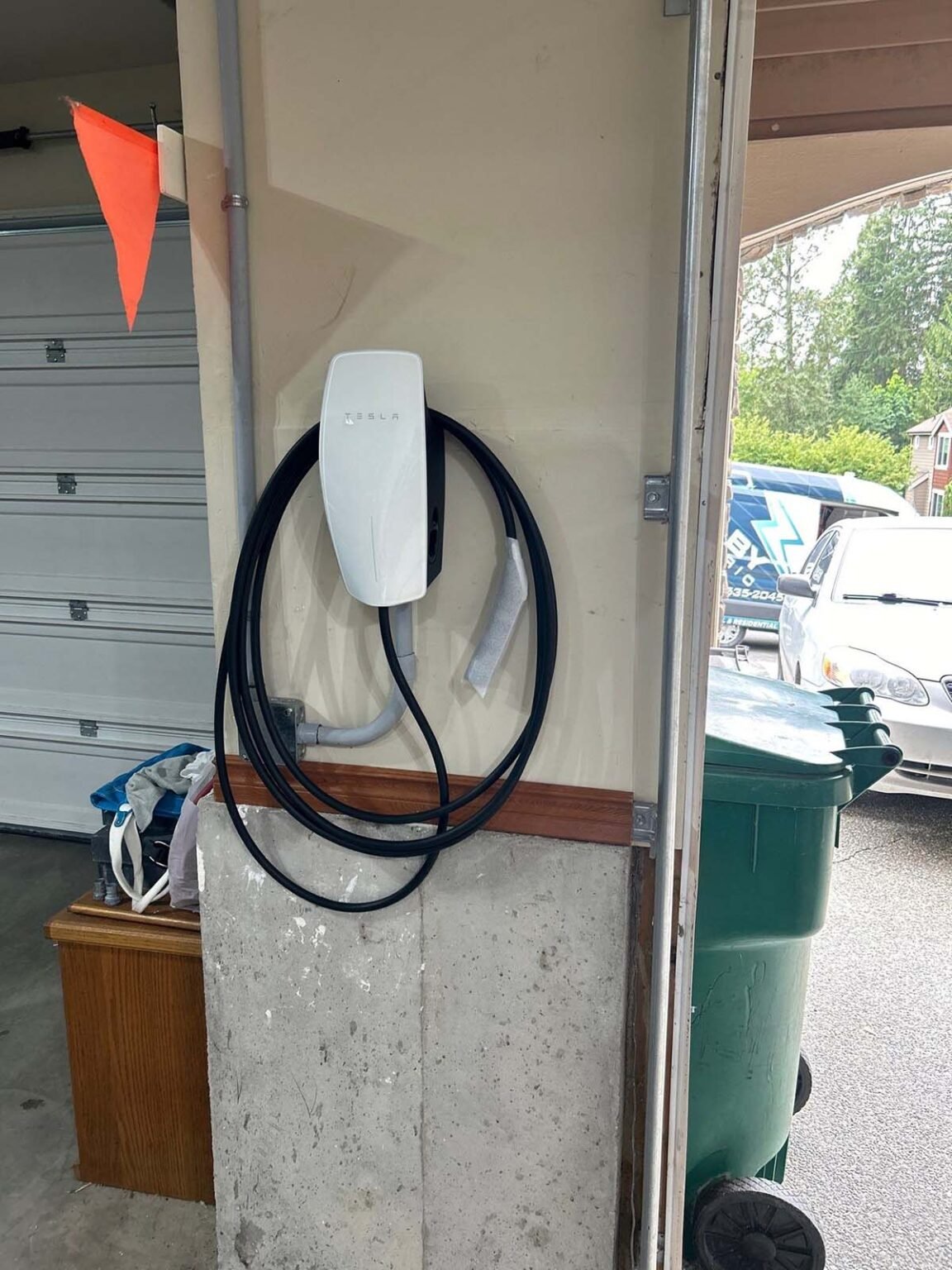 Tesla EV charger install